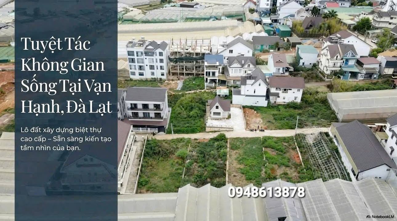 Đất nền Vạn Hạnh Đà Lạt 259m² 11.5 tỷ - Sổ đỏ chính chủ