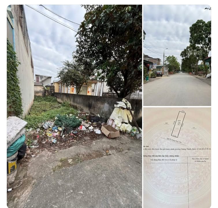 Đất nền Quảng Thành 83m² 1 tỷ - Đất thổ cư 100%