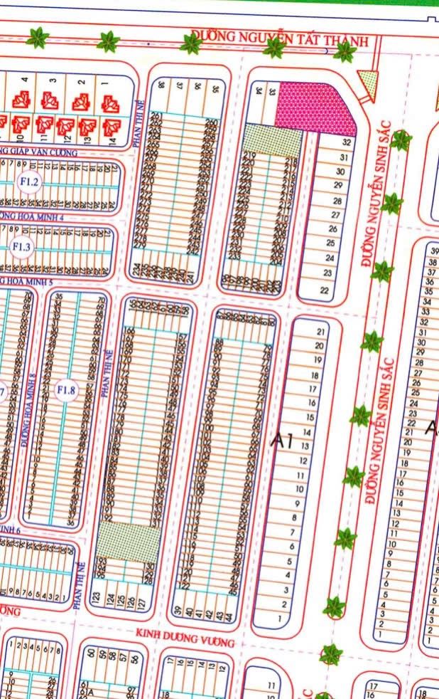 Đất Liên Chiểu A1 210m²/208m² 14.5-17.9 tỷ - Sổ đỏ