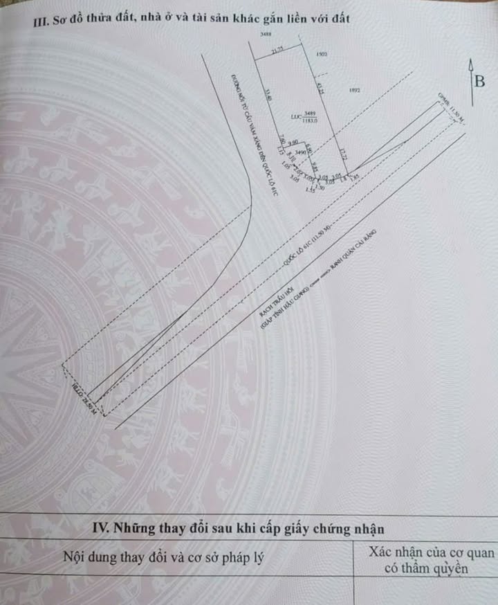 Đất nền Phong Điền 1.183m² giá 7.7 tỷ - Sổ hồng sẵn