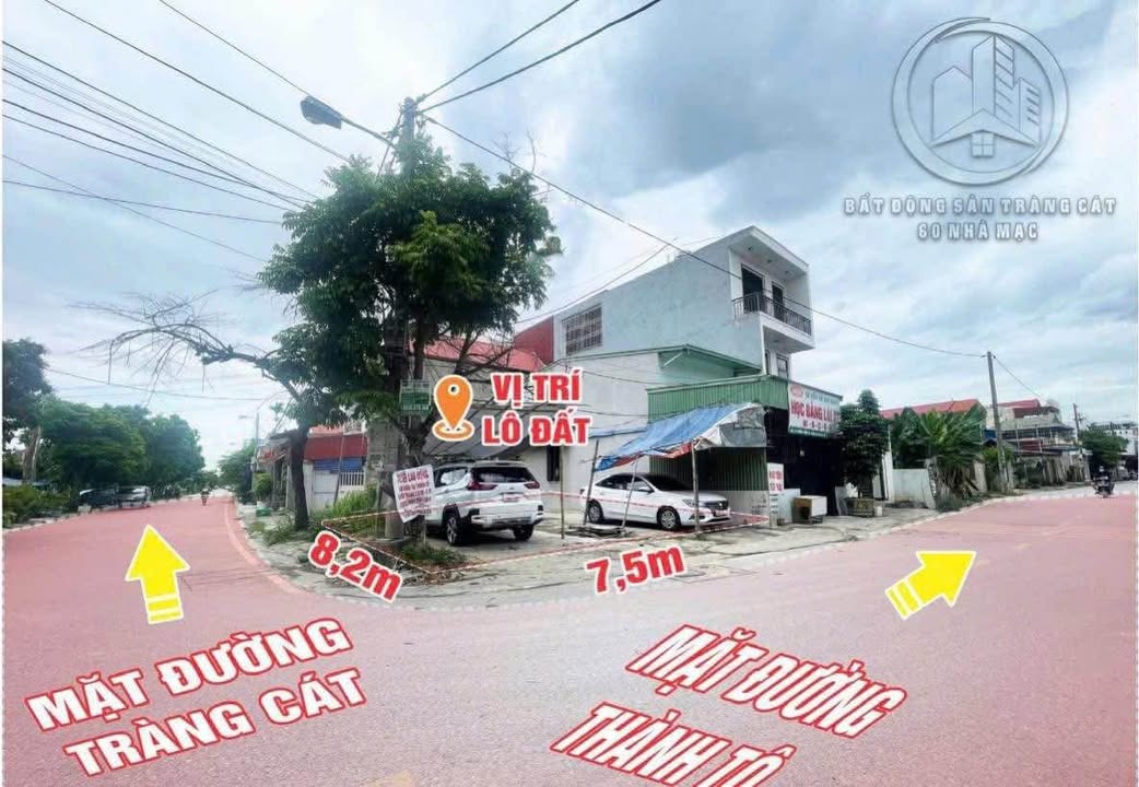 Đất Tràng Cát Hải An 60m² 3,95 tỷ - Sổ đỏ chính chủ 2 mặt tiền