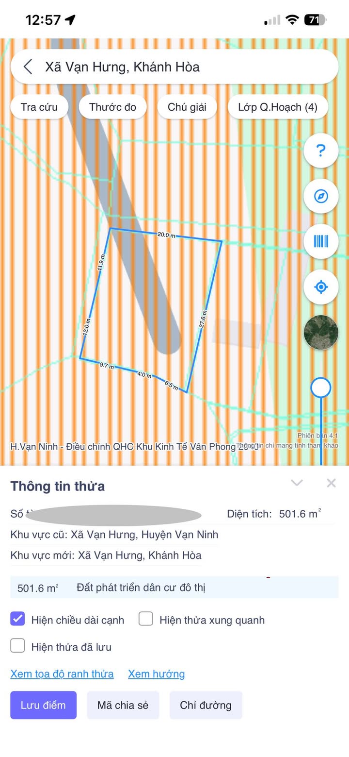 Đất nền Vạn Hưng Khánh Hòa 500m² 1 tỷ - Giá F0 CĐT