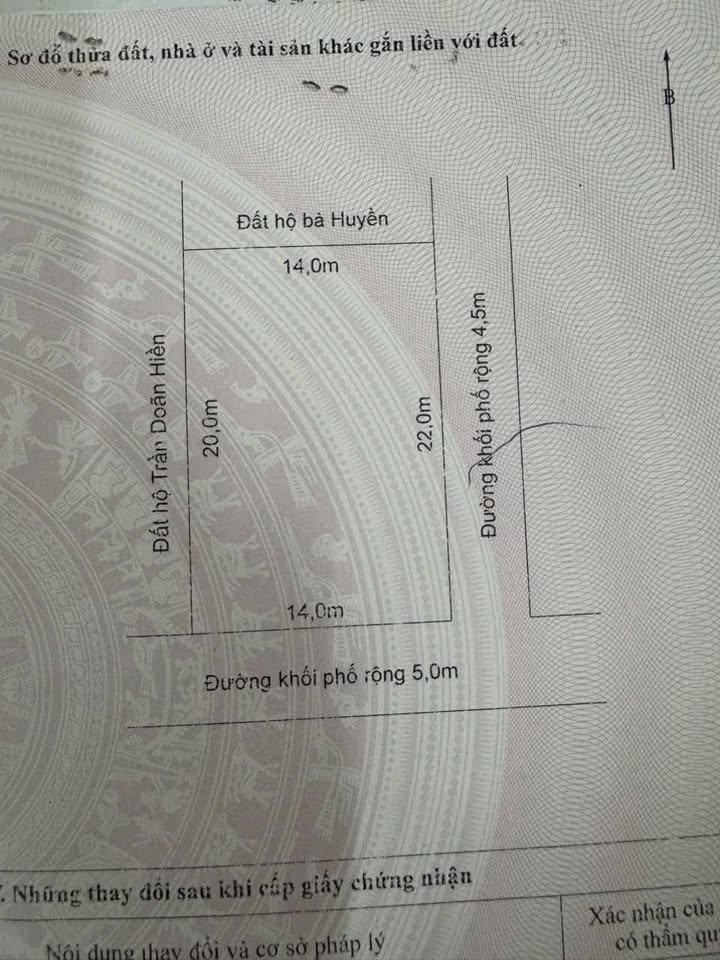 Đất nền Thị xã Hồng Lĩnh 296m² - Pháp lý rõ ràng