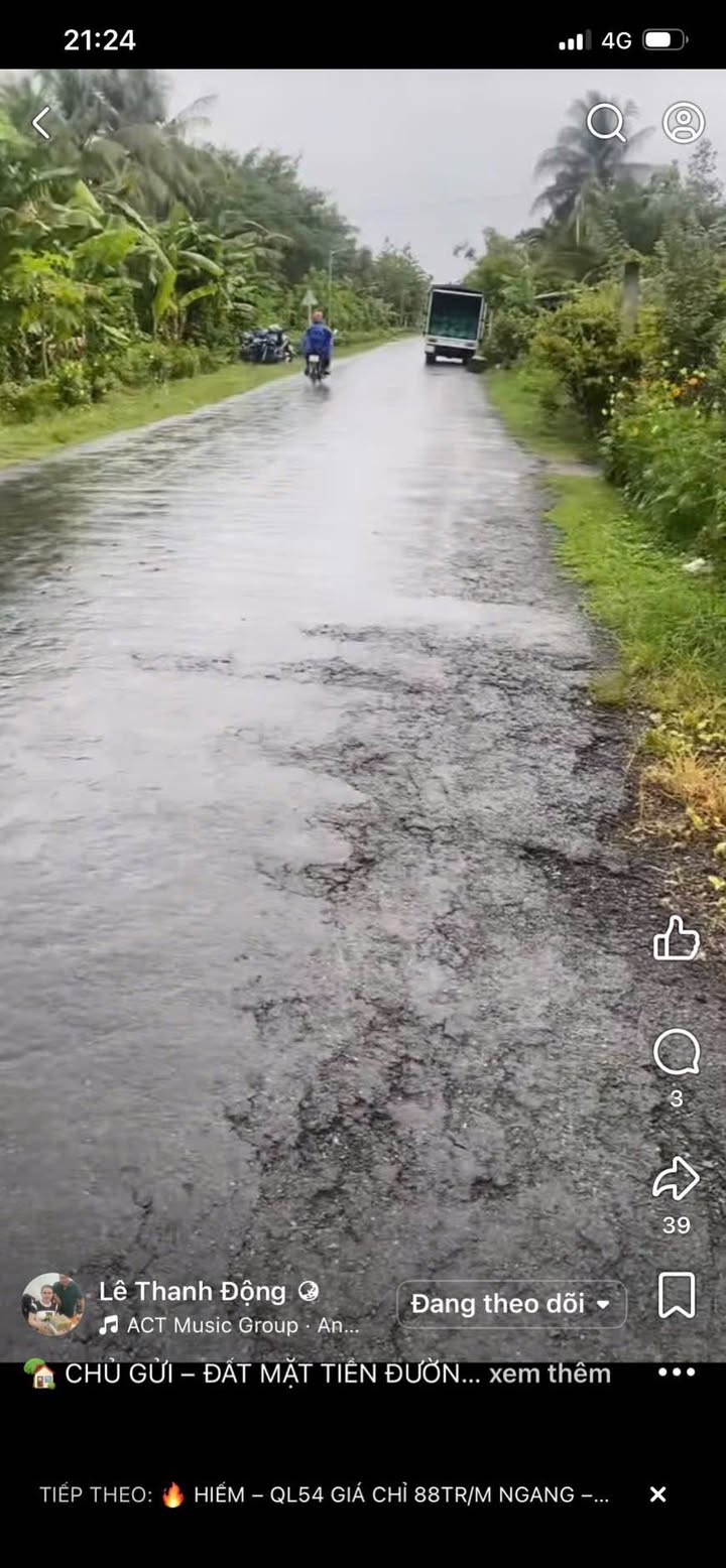 Đất nền Tỉnh 901 Trà Ôn 300m² giá 999 triệu - Sổ đỏ chính chủ