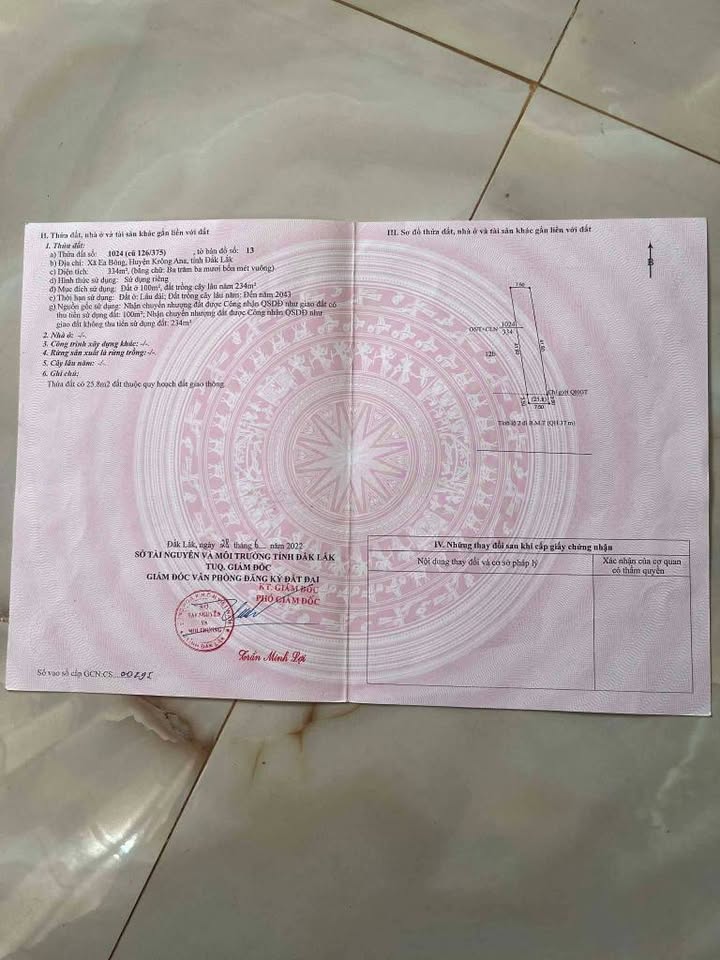 Đất nền Tỉnh lộ 2 Ea Hồ 338m² 2xx triệu/m - Thổ cư 100%