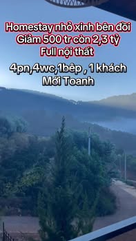 Nhà nghỉ dưỡng Nam Ban 279m² 2.3 tỷ - Full nội thất