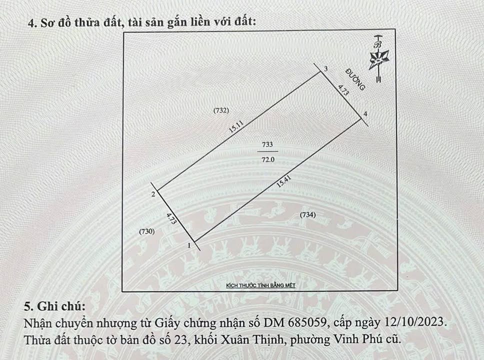 Đất đường Lê Ngọc Hân, Vinh 72m² 3.35 tỷ - Hạ tầng hoàn thiện