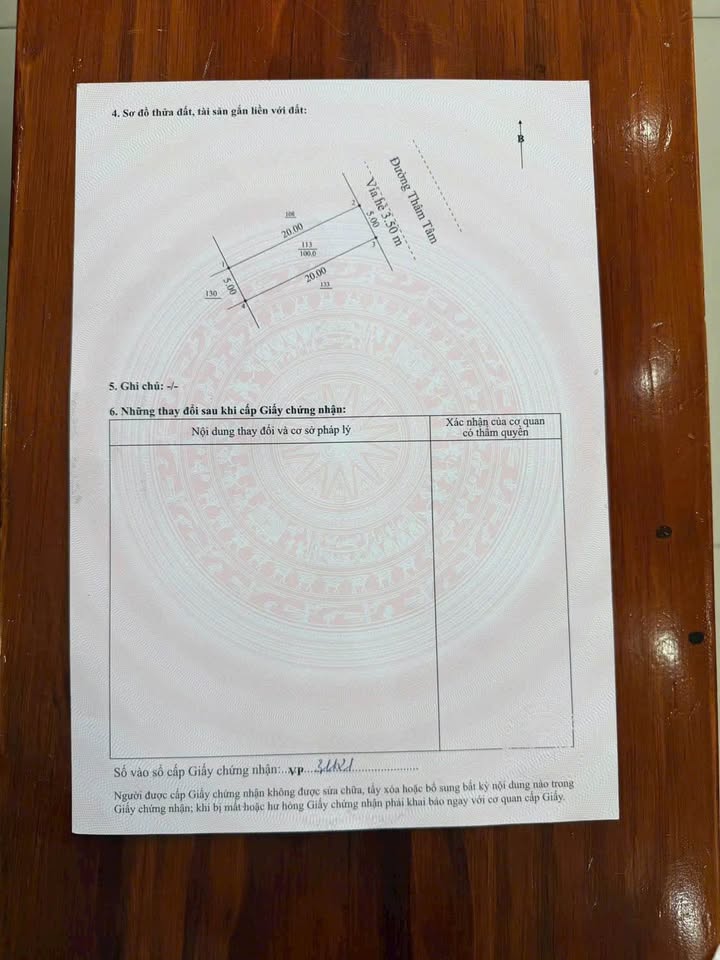 Đất nền Thâm Tâm Ngũ Hành Sơn 100m² 5.25 tỷ - Sổ đỏ chính chủ