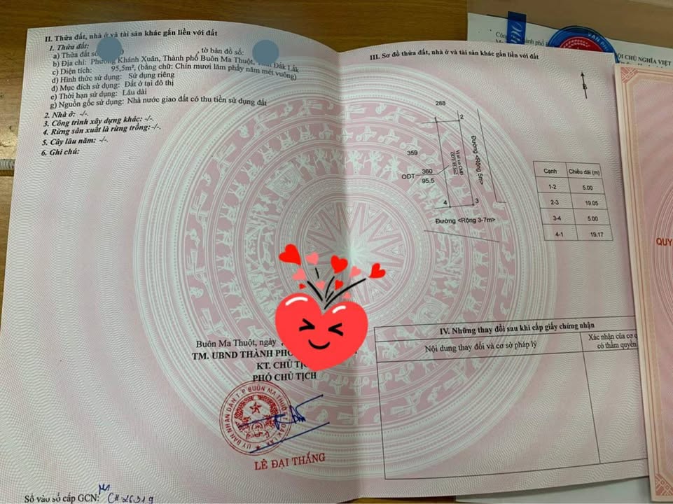 Đất Khánh Xuân Buôn Ma Thuột 98m² 560 triệu - Sổ đỏ chính chủ