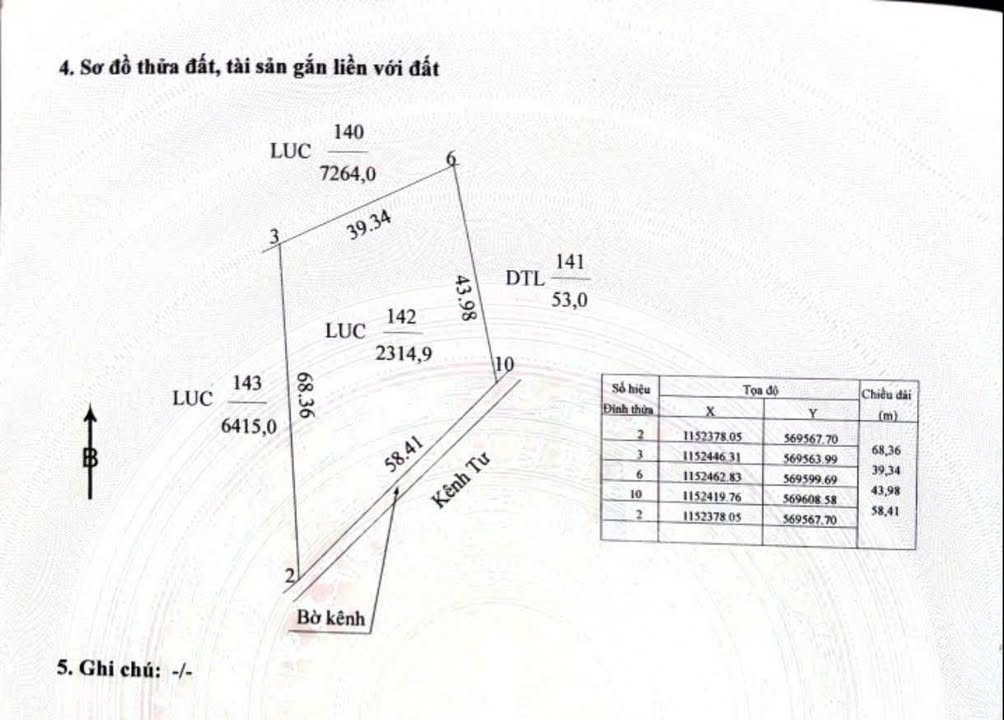 Đất nền An Châu 2.315m² 926 triệu - Đường to ô tô