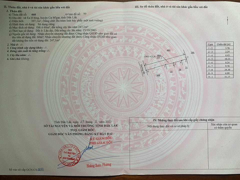 Đất nền Ea Tul Cư M'gar 307m² 3xx triệu - Pháp lý rõ ràng