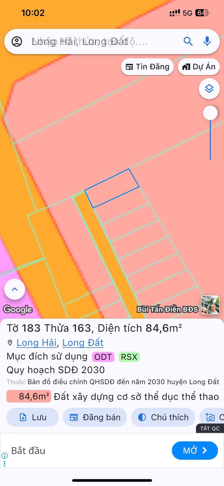 Đất nền Long Hải 60m2 1 tỷ - Sổ đỏ chính chủ