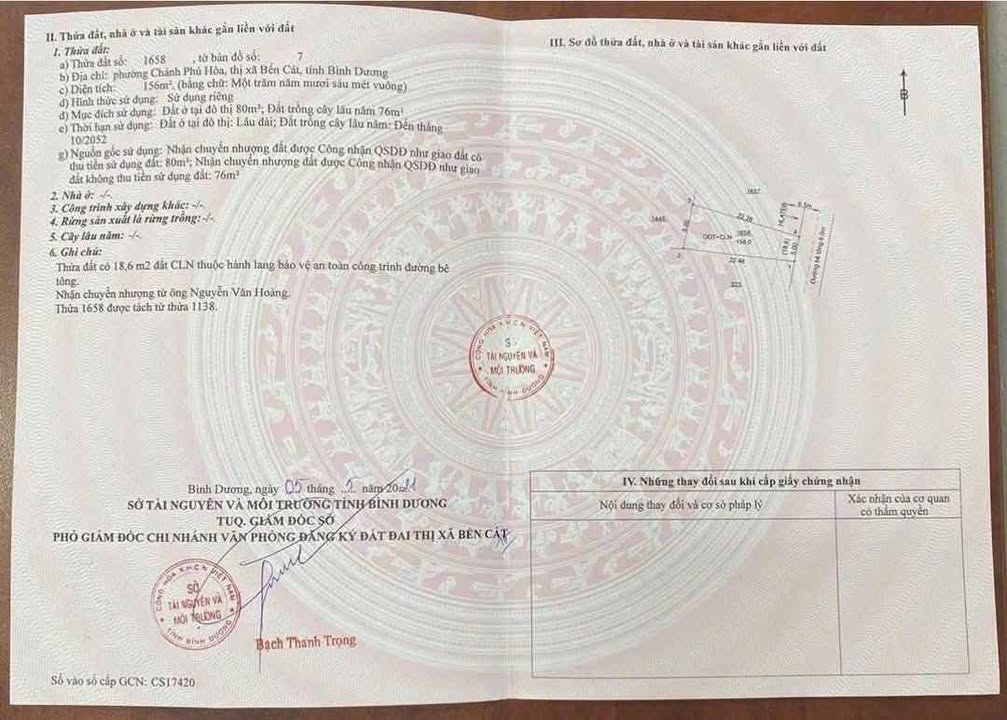 Đất nền Chánh Phú Hòa 110m² 1 tỷ - Sổ đỏ chính chủ