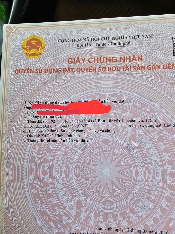 Đất mặt TL323D Phù Ninh 175m² 2 tỷ - Sổ đỏ chính chủ