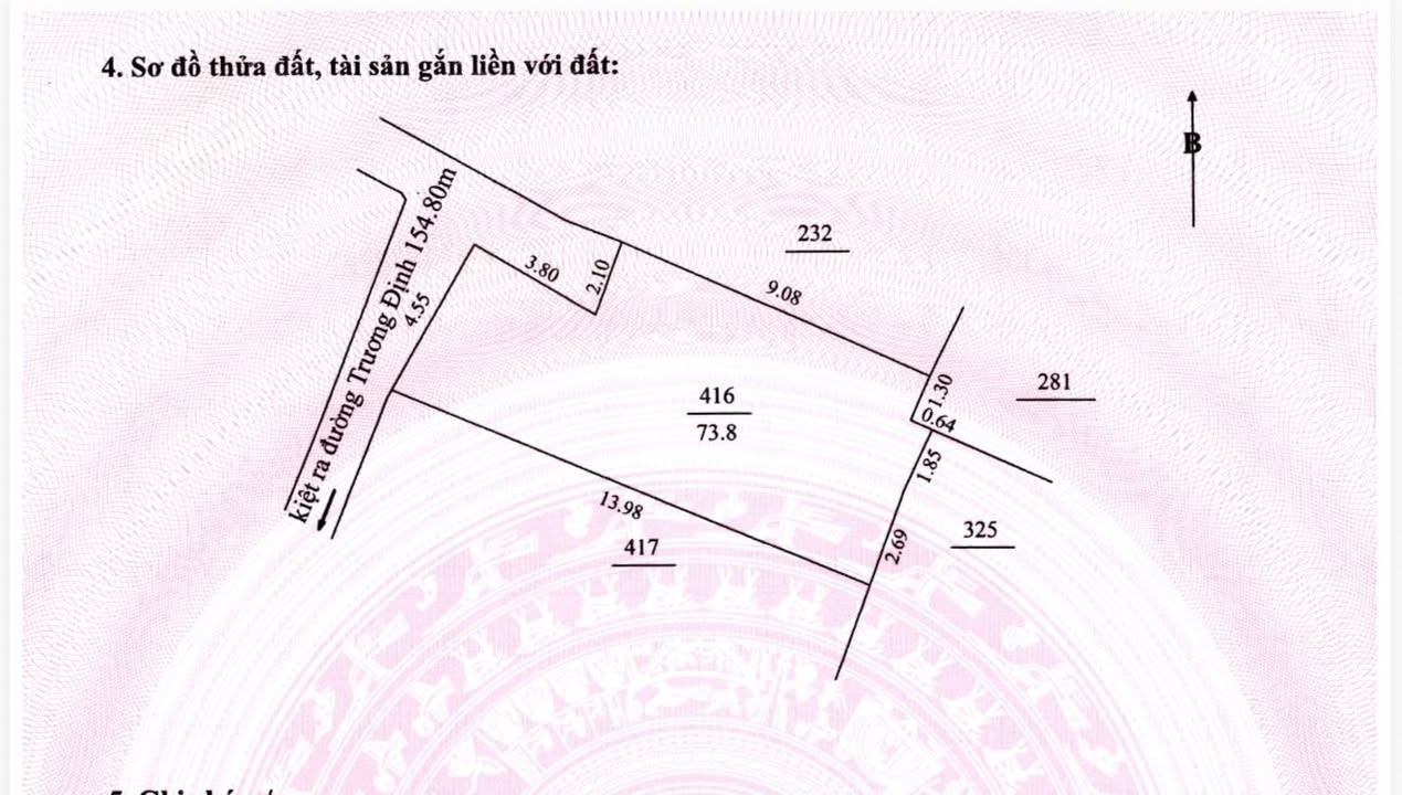 Đất nền Trường Định Sơn Trà 74m² 4 tỷ - Giá tốt