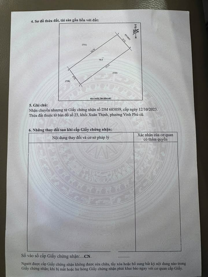 Đất nền Nghi Phú Vinh 70m² - Đường to ô tô