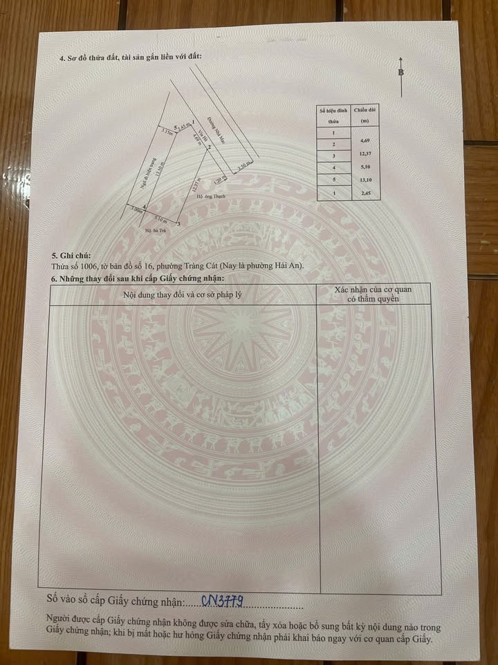 Đất nền Tràng Cát Hải An 72m² 2.85 tỷ - Đường to ô tô