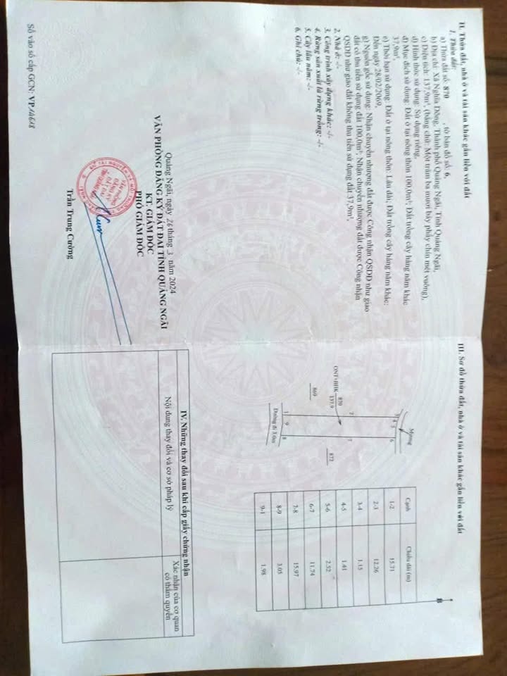 Đất nền Nghĩa Dõng 137m² giá 6xx triệu - Tiềm năng tăng giá