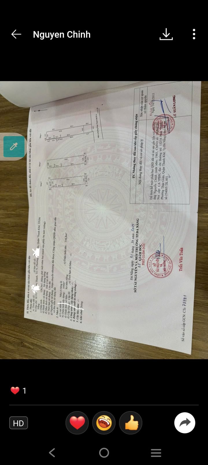 Nhà hai tầng Phan Thanh Sơn Trà 126m² 12 tỷ - Chính chủ bán