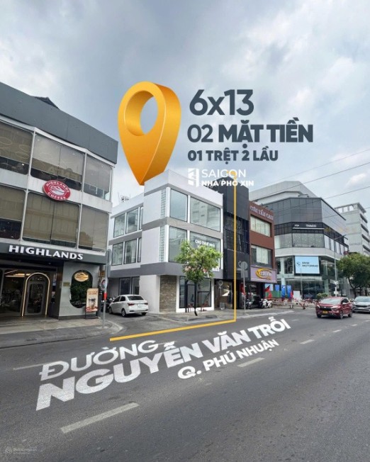 Nhà mặt tiền Nguyễn Văn Trỗi 201m² 52 tỷ - Chính chủ