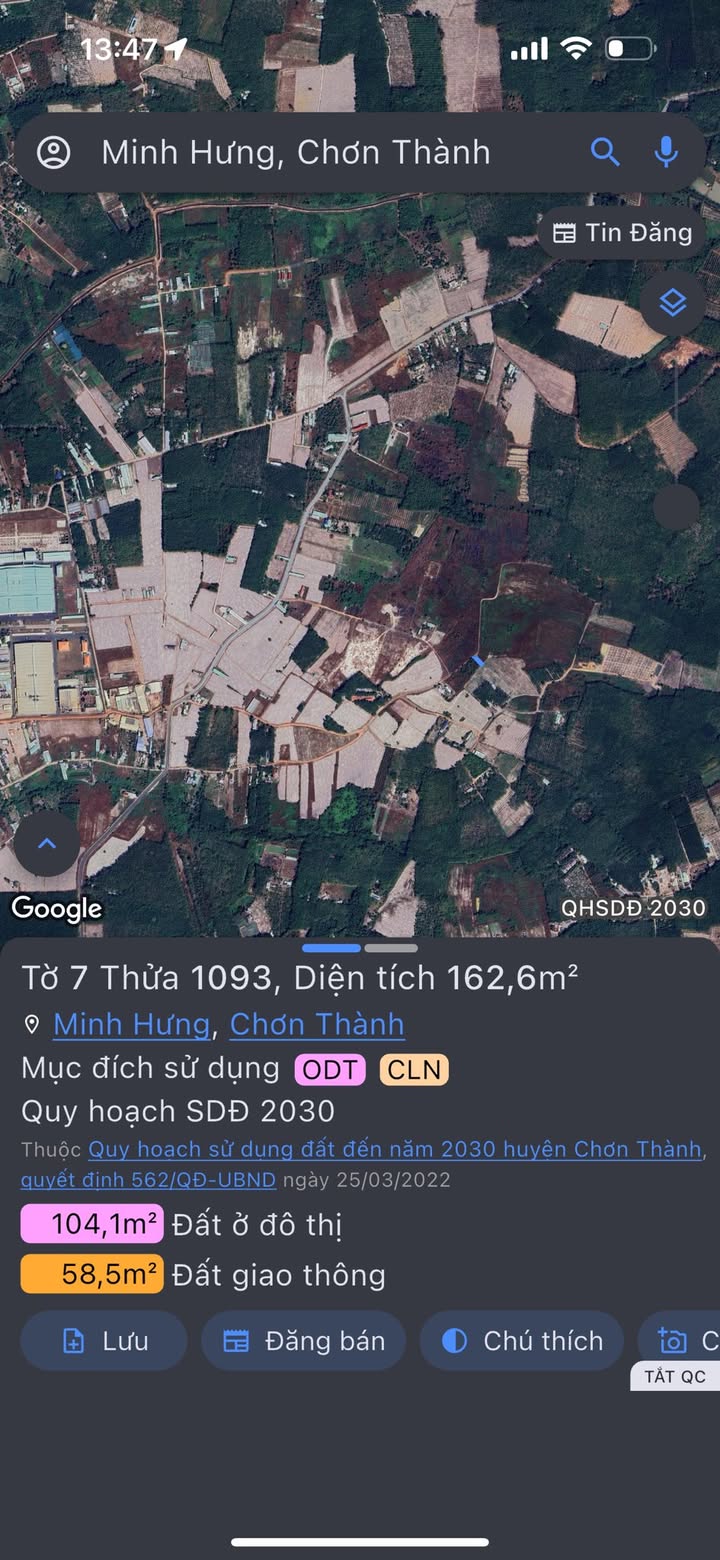 Đất nền Minh Hưng 172m² 350 triệu - Sổ đỏ chính chủ