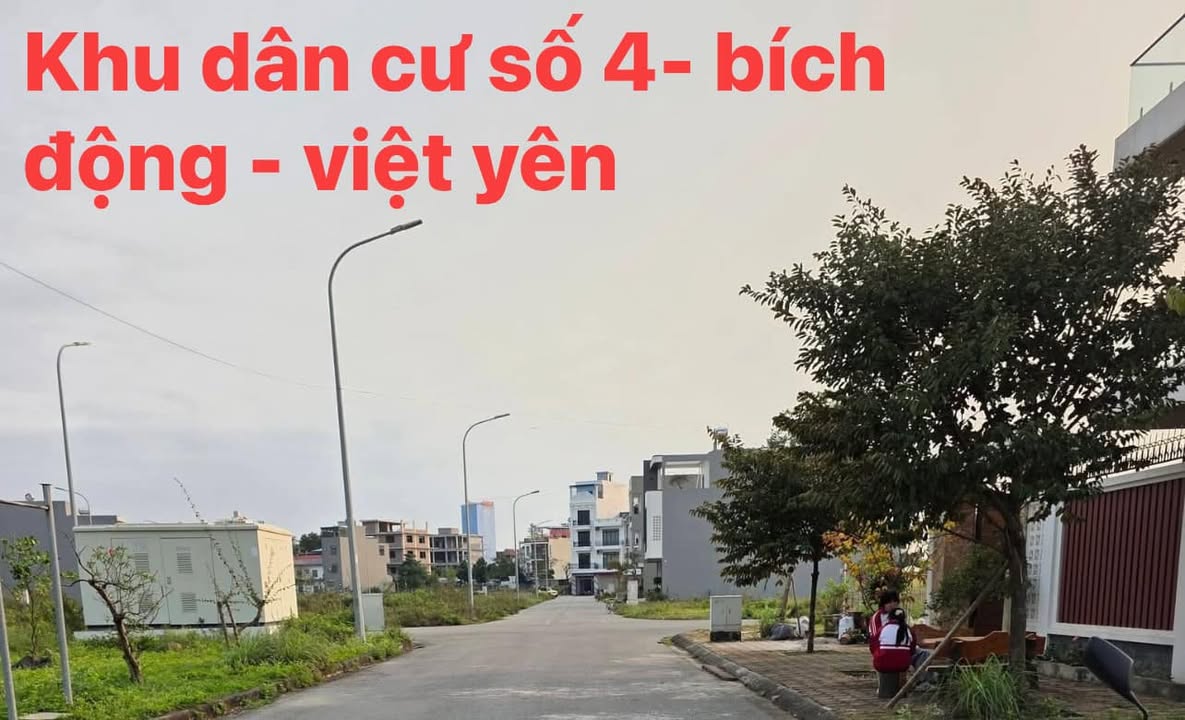 Đất nền KDC số 4 Bích Động 85m² - Sổ đỏ chính chủ