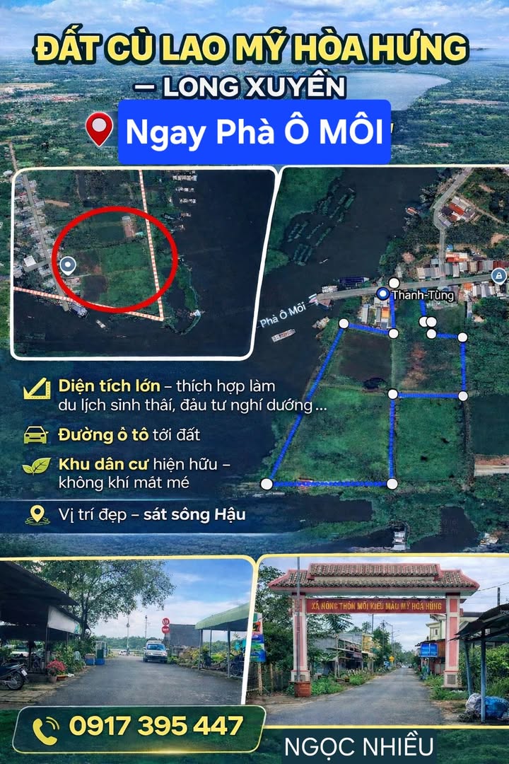 Đất nền Mỹ Hòa Hưng Long Xuyên 27.000m² 5 tỷ - Tiềm năng tăng giá
