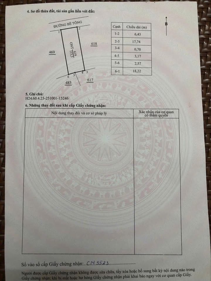 Đất nền Thôn Bắc Kim Thành 115m² - Sổ đỏ chính chủ