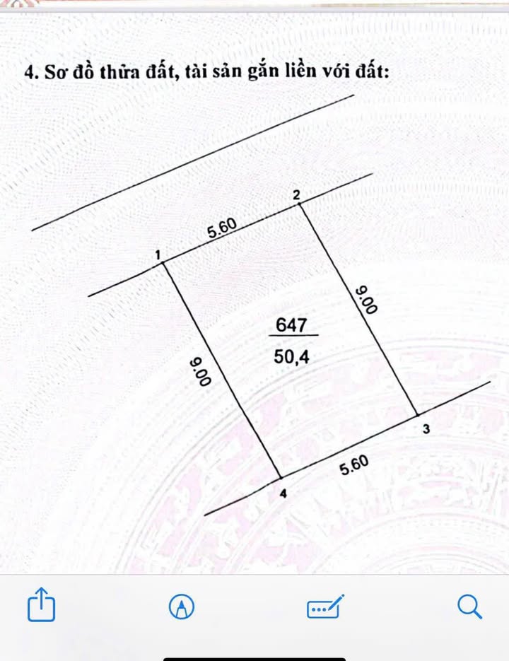 Đất nền Văn Bình 50m² giá 5 tỷ - Đường to ô tô