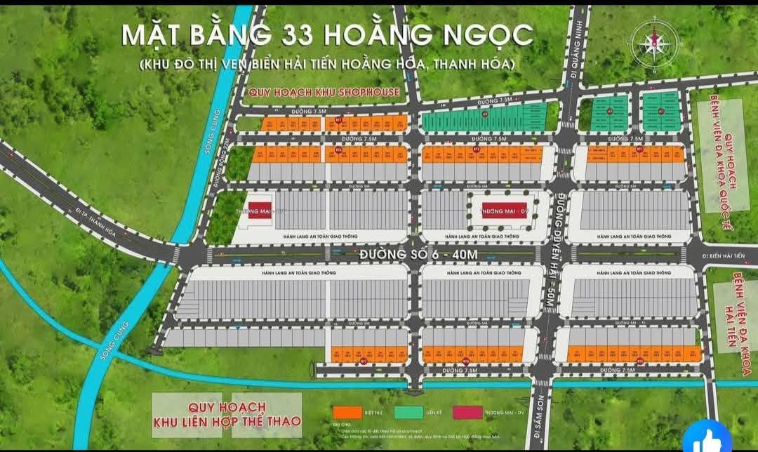 Đất nền Hoằng Ngọc Hoằng Hóa 354m² giá thỏa thuận - Đường to ô tô