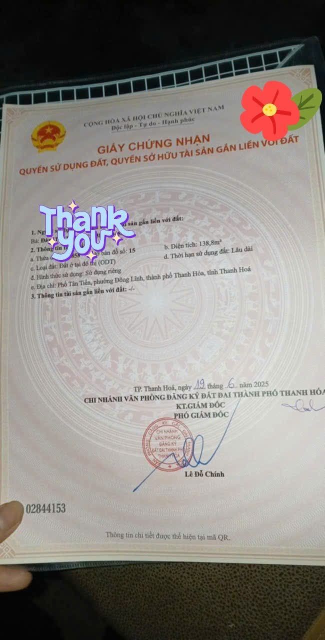 Đất nền Tân Tiến Thanh Hóa 140m² - Sổ đỏ chính chủ