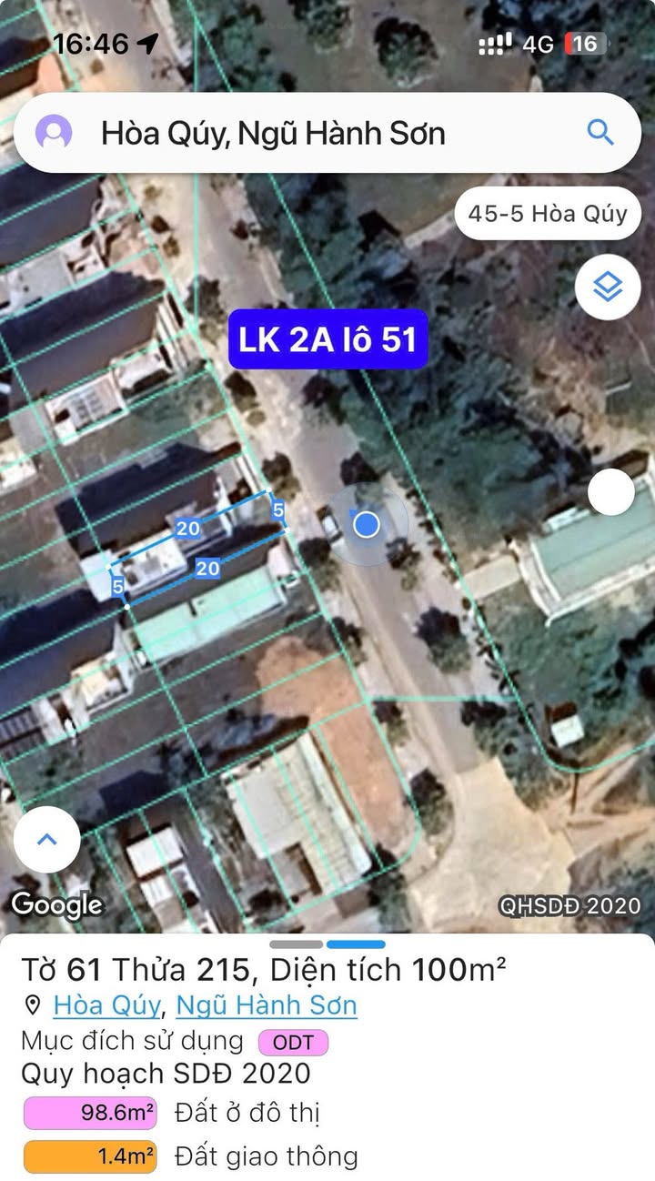 Đất nền Hòa Quý Ngũ Hành Sơn 100m² 5,15 tỷ - Tiềm năng tăng giá