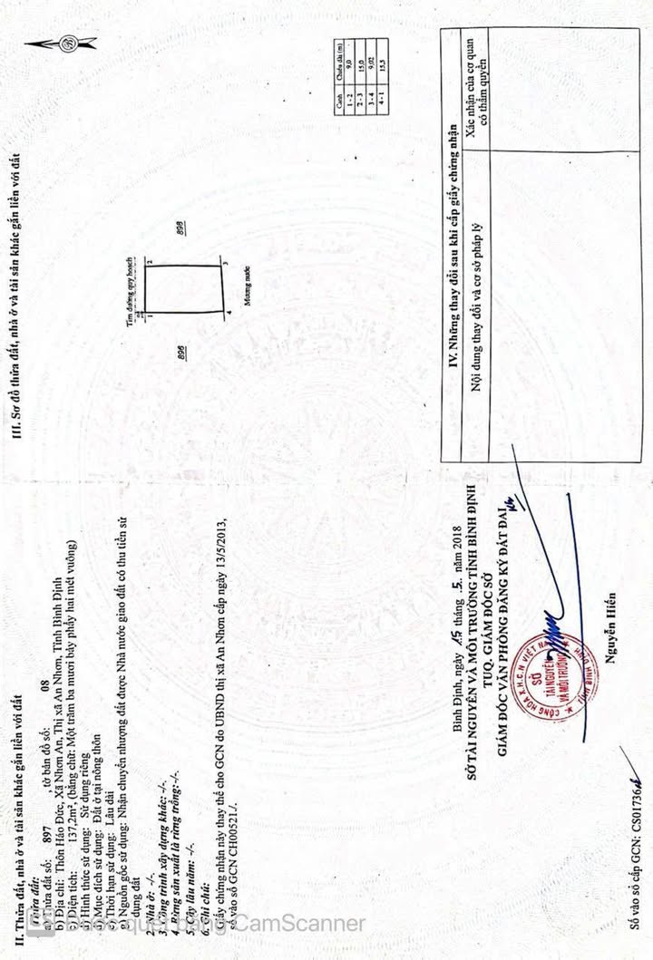 Đất nền Hảo Đức, An Nhơn 137m² giá 8xxtr - Sổ đỏ chính chủ