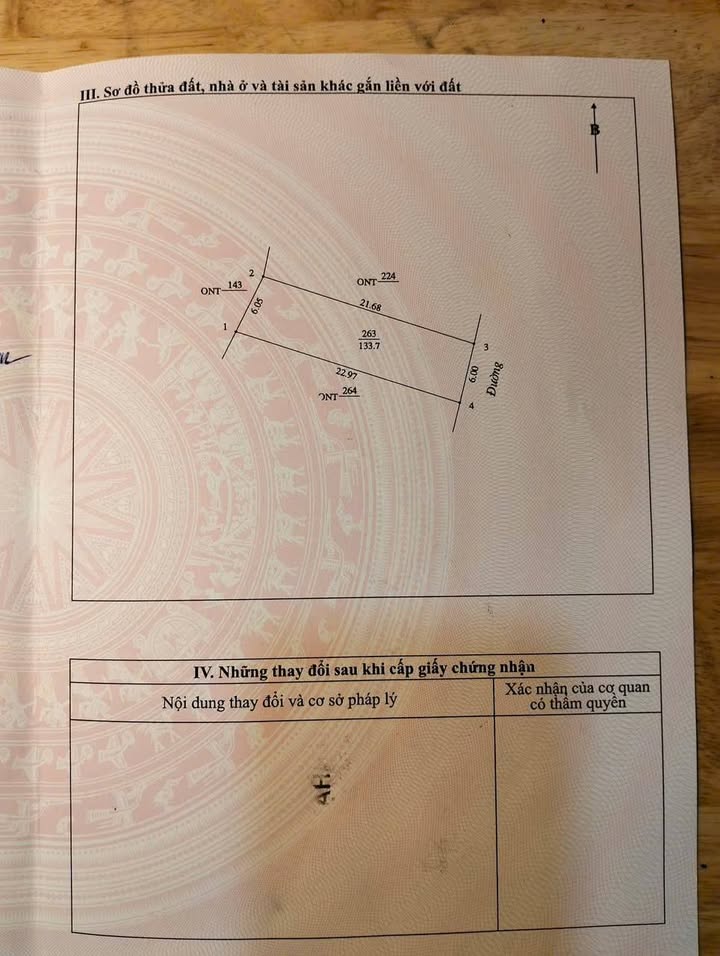 Đất Nghi Thu Vinh 134m² giá 1 tỷ - Đường to ô tô