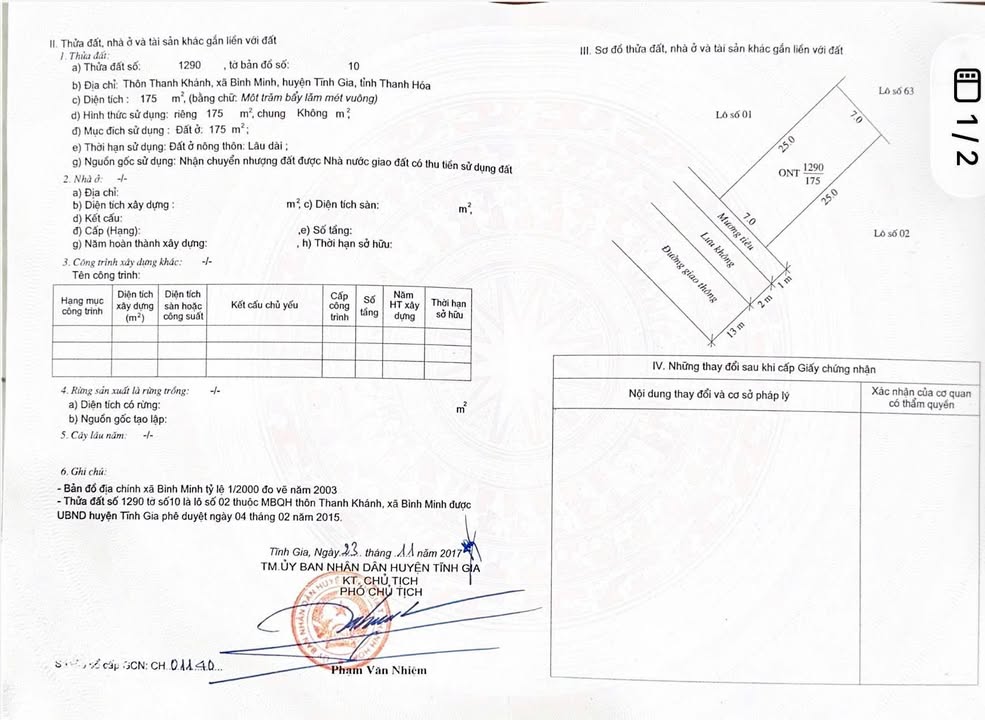 Đất nền Bình Minh Nghi Sơn 350m² - Đất thổ cư 100%