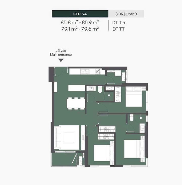 Căn hộ Vinhomes Ocean Park 79m² 10,3 tỷ - Chủ ĐT uy tín