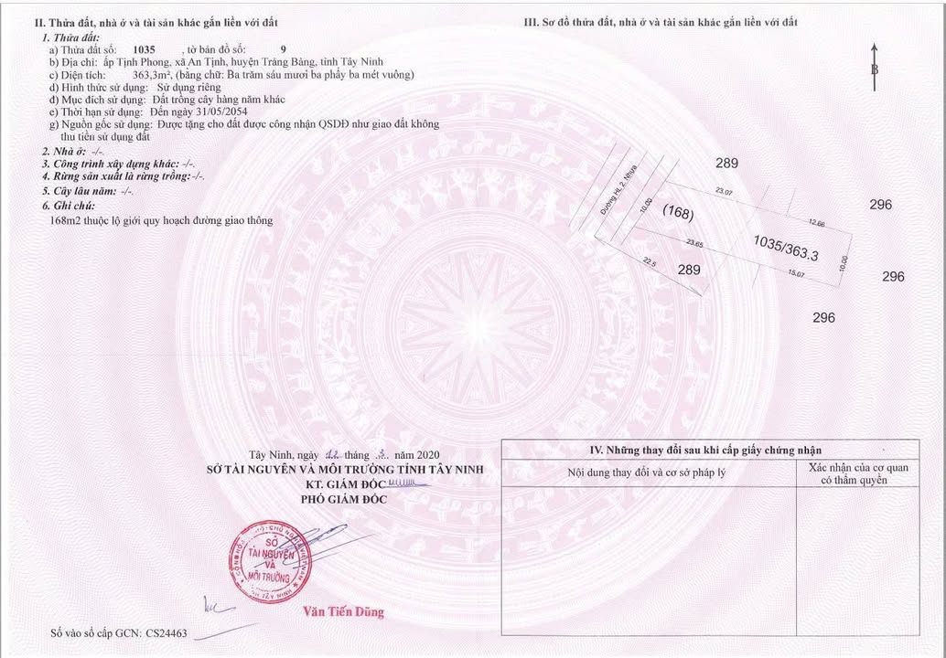 Đất nền Trảng Bàng 360m² 3 tỷ - Sổ đỏ chính chủ