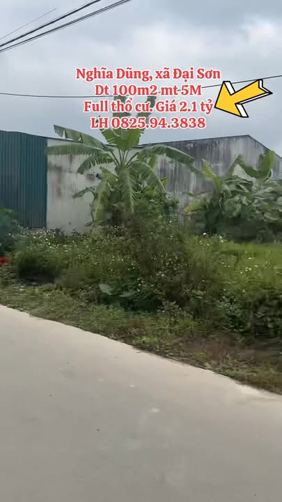 Đất nền Đại Sơn 100m² 2.1 tỷ - Sổ đỏ chính chủ