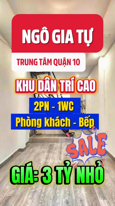 Nhà Ngô Gia Tự Q10 20m² 3.299 tỷ - Ô tô vào tận nhà, giá tốt