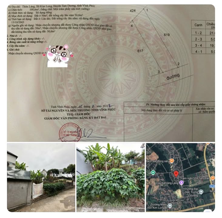 Đất nền Kim Long Tam Dương 100.6m² hơn 900tr - Đường ô tô