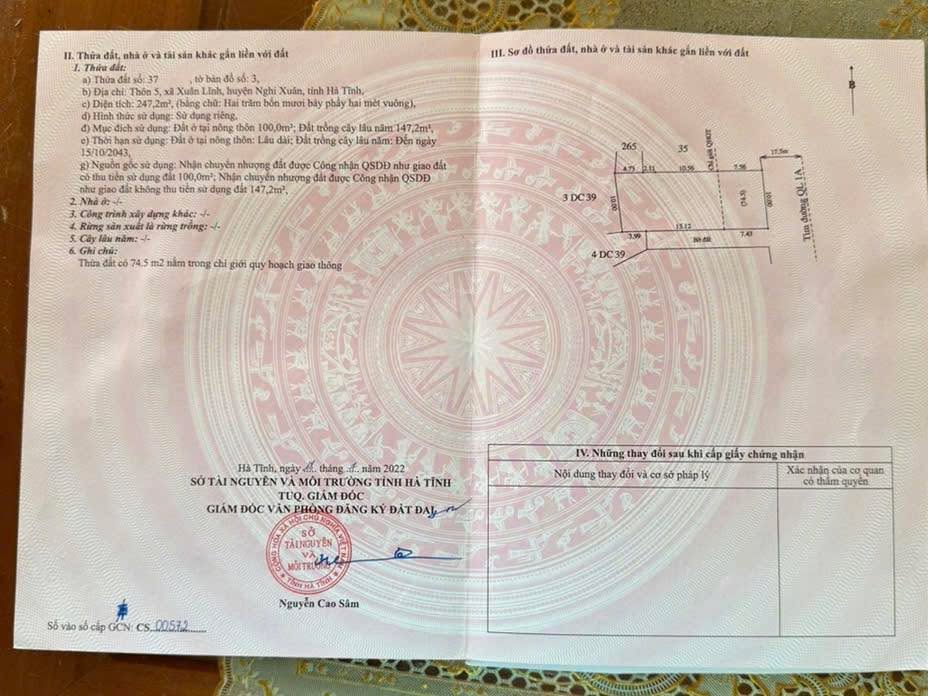 Đất QL1A Xuân Lĩnh 250m² giá thỏa thuận - Đường ô tô