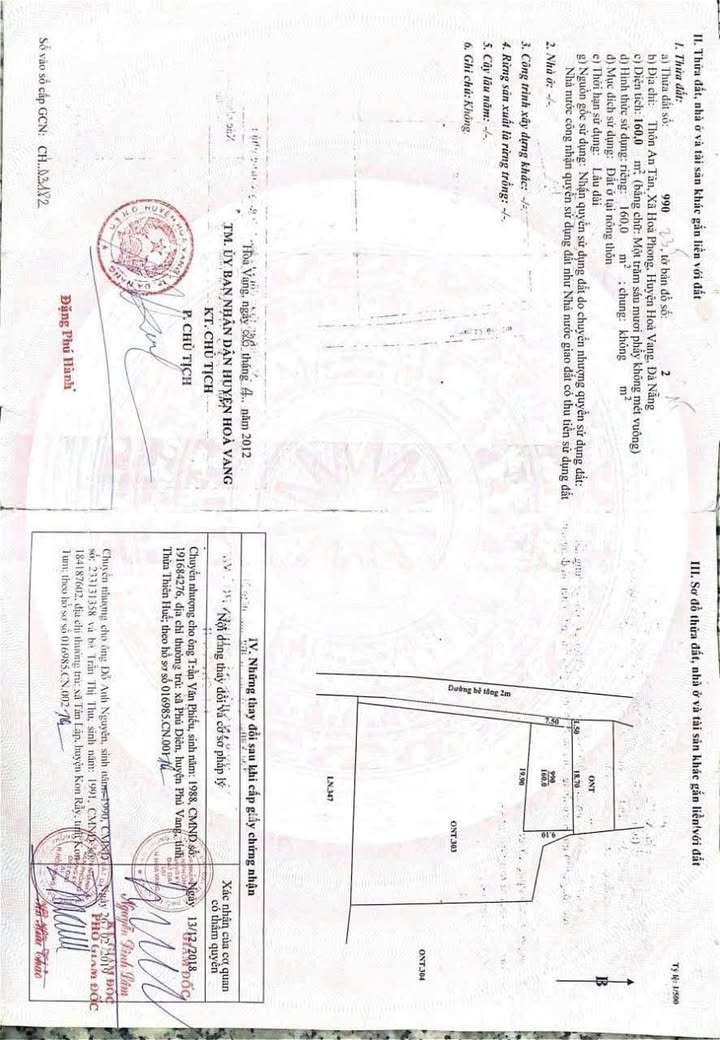 Đất nền Hòa Phong Hòa Vang 160m² 1,4x tỷ - Sổ hồng sẵn