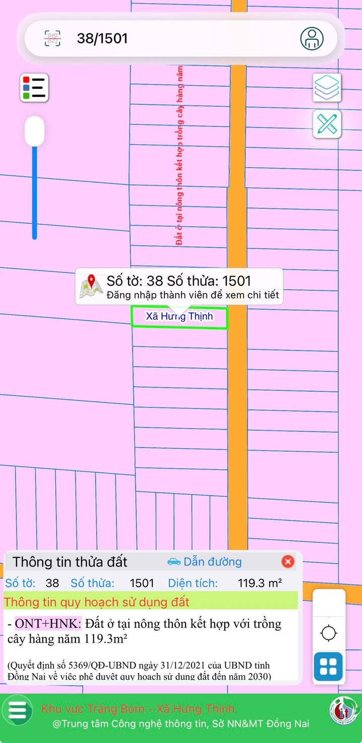 Đất nền Tây Hòa Trảng Bom 115m² 900 triệu - Sổ đỏ