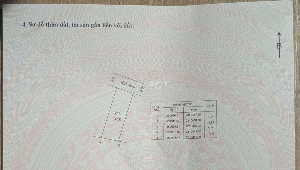 Đất thổ cư Chương Mỹ 98m² 2,55 tỷ - Sổ đỏ chính chủ hiếm có