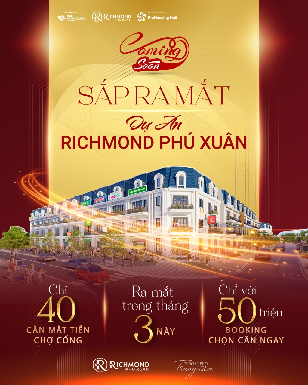 Shophouse Phú Xuân Huế 132m² 8.5 tỷ - Mặt tiền kinh doanh