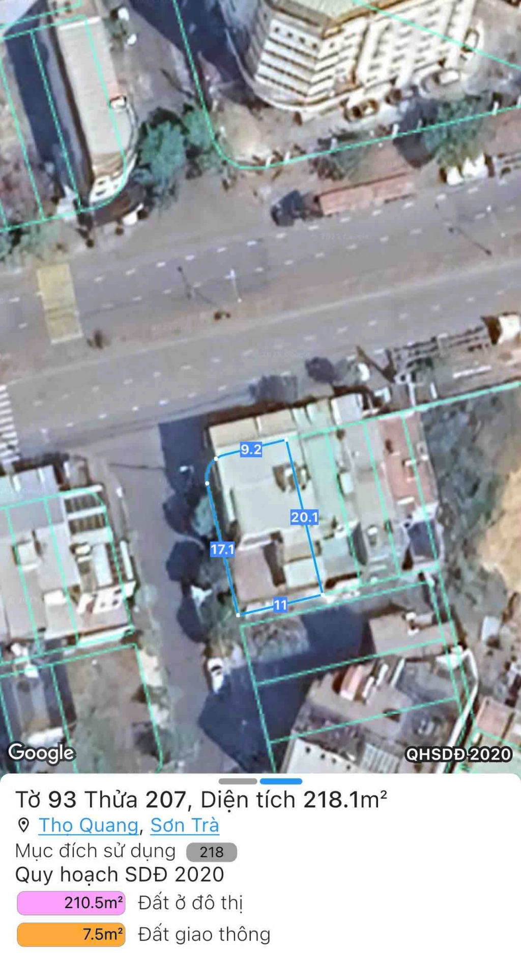 Nhà 3 tầng Sơn Trà 218m² 2MT 15.9 tỷ - Ô tô vào tận nhà