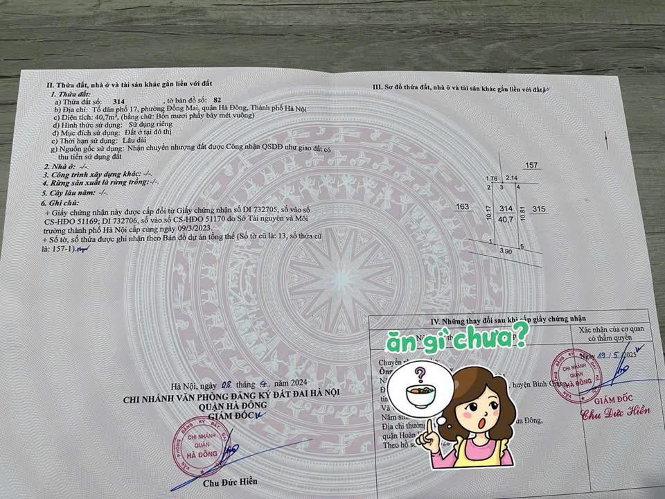 Đất nền Yên Nghĩa 41m² giá 3.2 tỷ - Sổ đỏ chính chủ