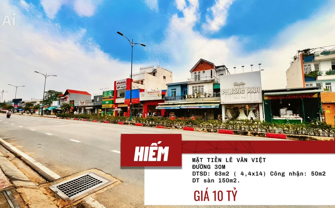 Nhà riêng Lê Văn Việt 63m² 10 tỷ - Giá tốt hiếm có