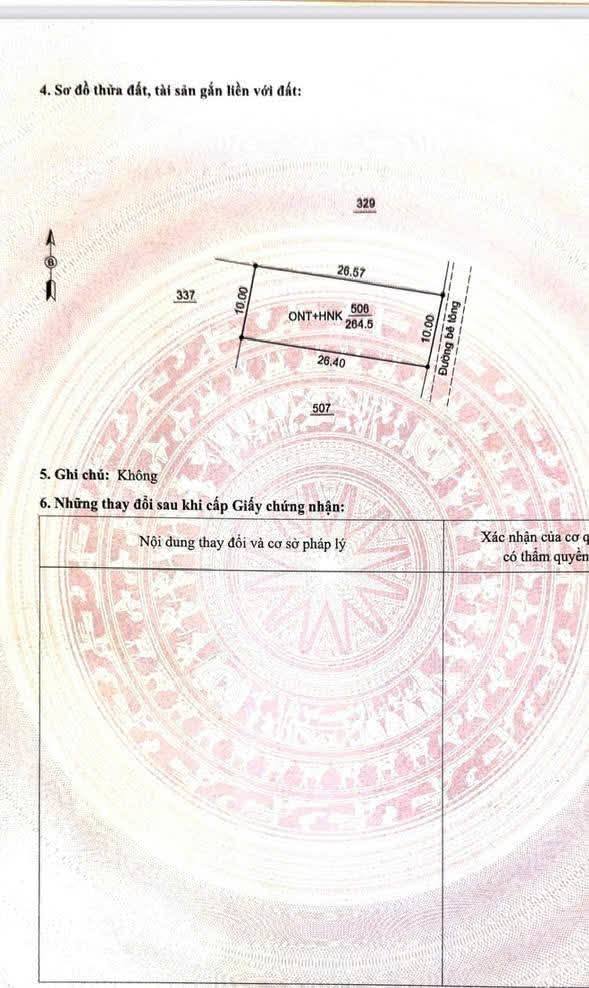 Đất nền Văn Hội Ninh Giang 264m² 1 tỷ - Sổ đỏ chính chủ