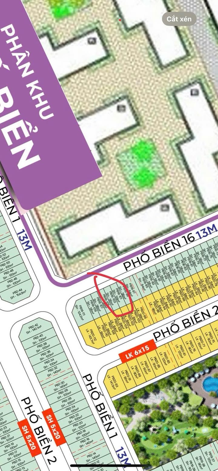 Căn hộ Vinhomes Ocean Park 56m² 9,5 tỷ View đẹp